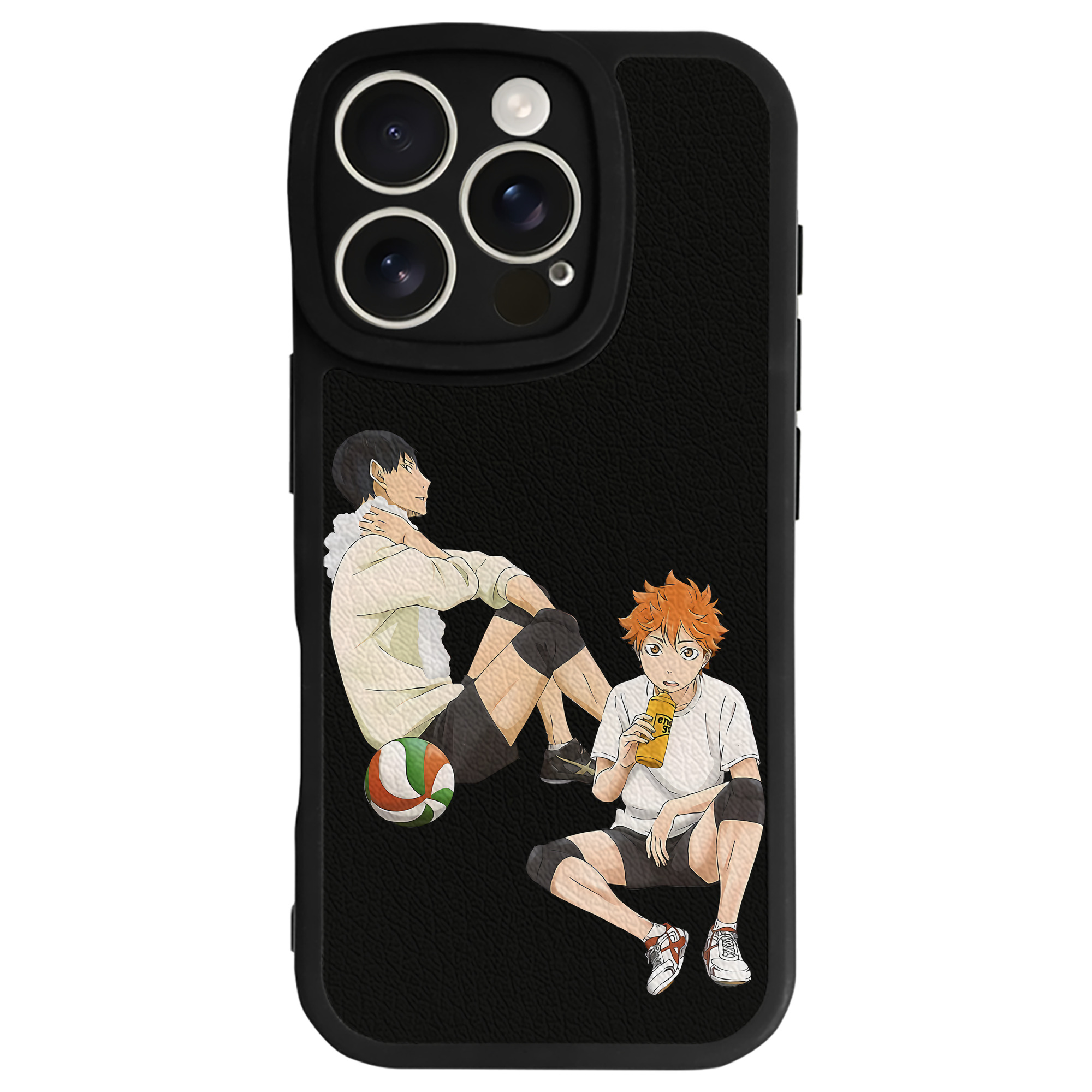 （画像用） ハイキュー!! Haikyu!! 【iPhone 16シリーズ対応】シリコンスマホケース（レザー調） 材質：シリコン